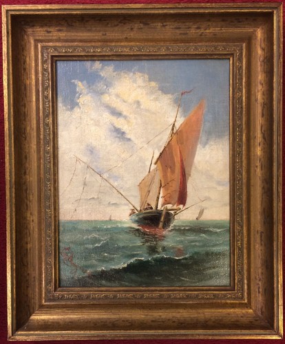 ölgemälde segelschiff auf - Ölgemälde,