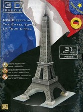 KinderTräume Eiffelturm 3D Puzzle 31 Teile Architektur ab 8 Jahre kein Klebstoff