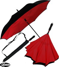 iX-brella Reverse Automatik Regenschirm Damen umgekehrt umgedreht zu öffnen groß