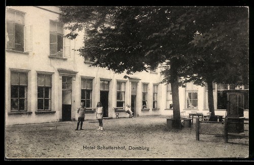 Ansichtskarte domburg hotel - ansichtskarte,