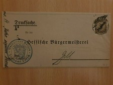 Brief Dienstmarke Forst Forstamt Lorch Rheingau