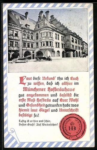 Ansichtskarte münchner - ansichtskarte,