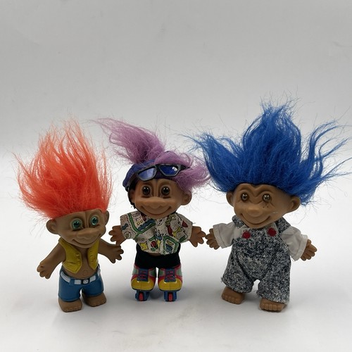 Troll 80er 90er jahre figur - 3x,