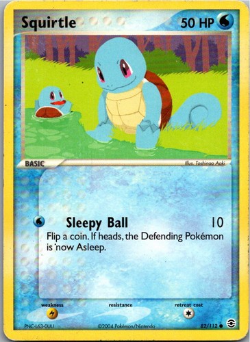 Pokémon squirtle 112 ex - pokémon, 82/112