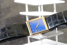 Piaget Protocol Tank Lapis Lazuli Ref. 9150 Gelbgold 750 18kt Stone Dial