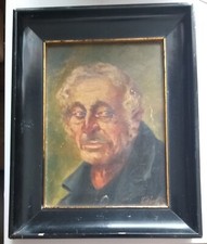 Altes Ölportrait auf Holz