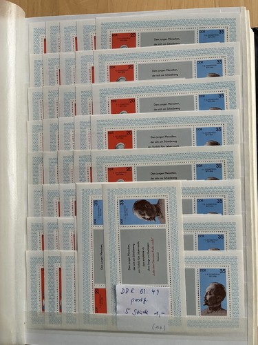 Ddr block postfrisch 5 - ddr, 49