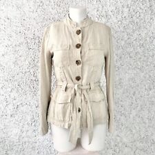 ZARA JACKE 100% LEINEN BEIGE