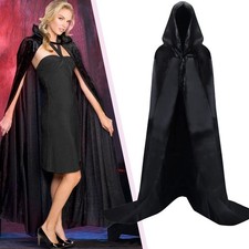 Halloween Umhang mit Kapuze Schwarzer Umhang Darth Vader Umhang für Cosplay