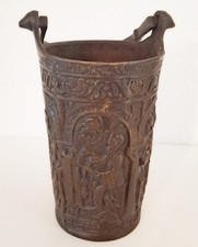 Alter weihwasser eimer bronze - alter,