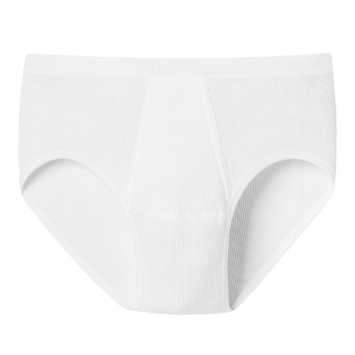 Herren slip doppelripp weiß - herren,