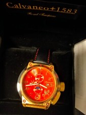 Calvaneo 1583 "GRAND LIONDOME REDFIRE "Gold Automatik