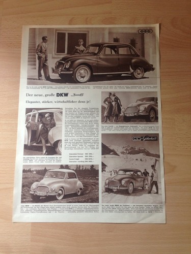 Orig reklame werbung 1957 der - 1957,