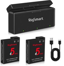 Für DJI Osmo Action 5 Pro Action 4 Action 3, Ladebox + X2 2100mAh Akkus