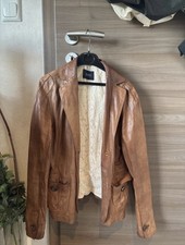 Orwell Echtlederjacke Damen Gr. DE 36 Hellbraun Casual Look