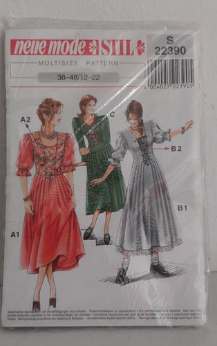 Schnittmuster dirndl kleid - schnittmuster,