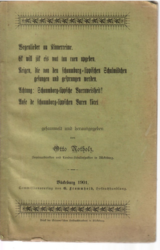 Otto notholz wegenlieder - otto,