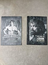 2 Metall Bilder von Displate : Display Yourself, Grösse je 45 x 32 cm, gebr.