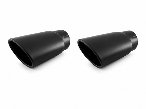Endrohre schwarz oval für