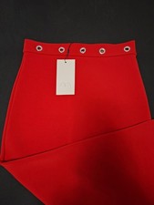 ZARA   MIDIROCK   ROT MIT