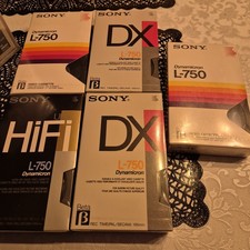 5 Betamax Leerkassetten