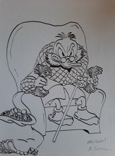 UNCLE SCROOGE McDuck Federzeichnung