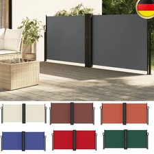 Ausziehbar Wandmarkise Doppel Seitenmarkise Sonnenschutz Sichtschutz Markise