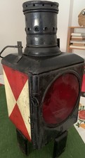 Eisenbahnlampe / Zugschlussleuchte / Petroleumlampe