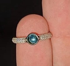 925Silber Perlen Ring Größe 54