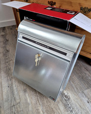 unbenutzter Allux Briefkasten - verzinkt / galvanisierter Stahl - 45x40x17cm