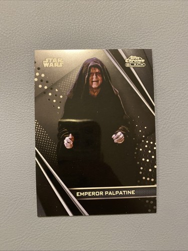 Topps chrome star wars black - wars,