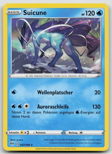 Suicune 037 189 rare - rare,