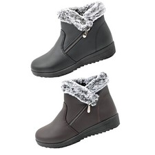 Damen Winterstiefel Stiefeletten Stiefel gefüttert für Warmen Komfort 308