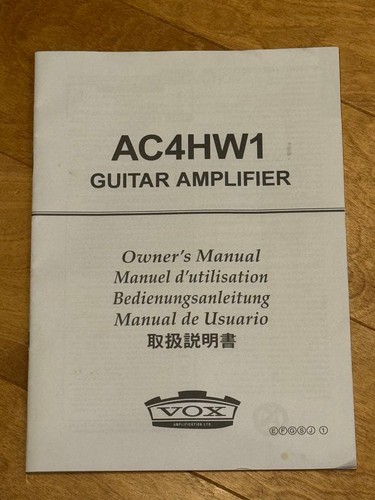 Vox ac4hw1 gitarrenverstärker - ac4hw1,