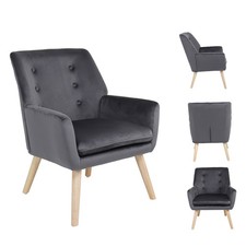 Samt-Loungesessel Clubsessel