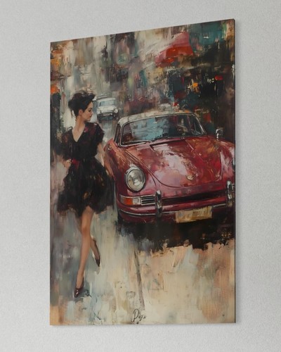 Leinwand bild farbig - bild, luxusauto