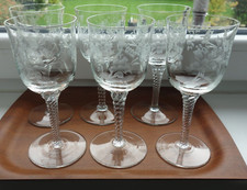 6 edle Vintage Weingläser WMF