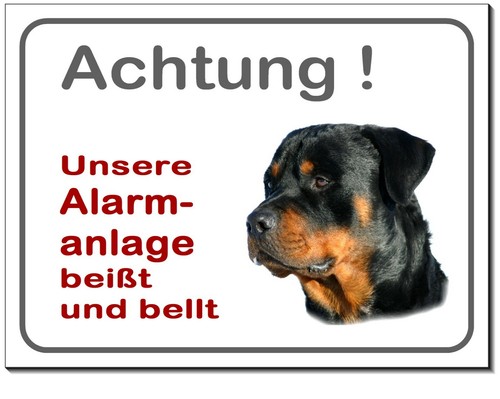 Rottweiler-Hund-Alu-Schild-3