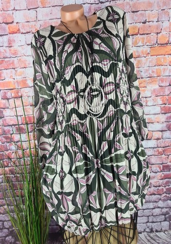 Chiffon falten kleid - falten, tunika