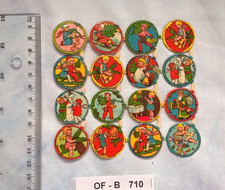 Bogen 16  Weihnachtsmotive alte Glanzbilder Oblaten Scraps Prägedruck, OF-B710 i