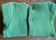 Disana Jacke Gr. 104 110 Wollwalk Schurwolle Grün