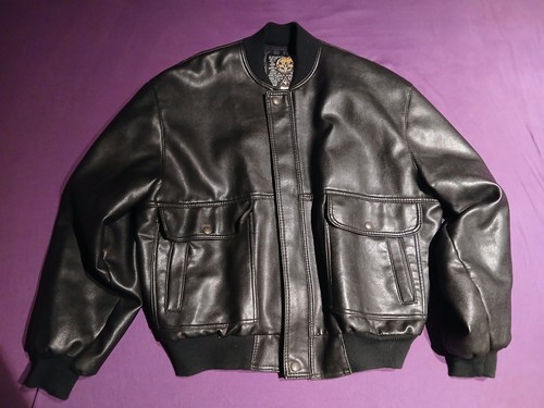 Herren kunstlederjacke schwarz - herren,