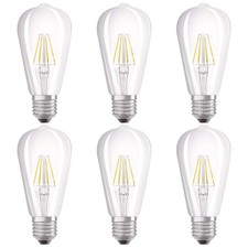 6 x Osram LED Filament Edison