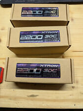 3X SLS XTRON Lipo Akku  2200mAh 3S1P 11,1V  30C/60C NEU 