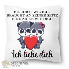 Kissen bedruckt Valentinstag