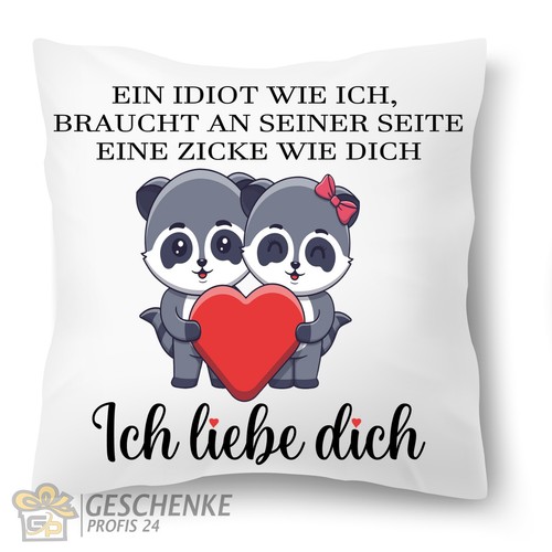 Kissen bedruckt valentinstag - kissen,