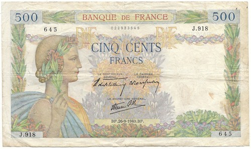 Frankreich banknote 500 - frankreich,