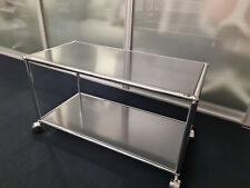 USM Haller Lowboard Regal  Beistell-Tisch auf Rollen/ 75x35 anthrazit
