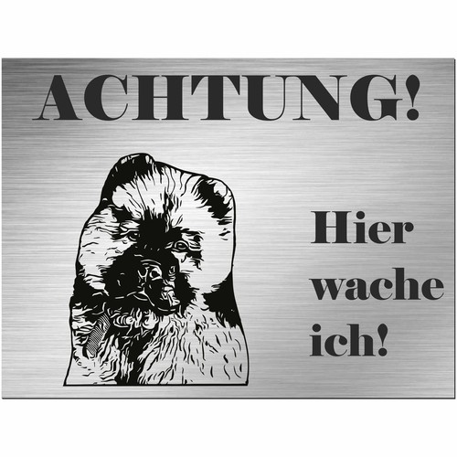 Chow schild bedruckt - chow-chow,