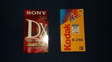 VHS Kassetten 1x Sony 240 DX &